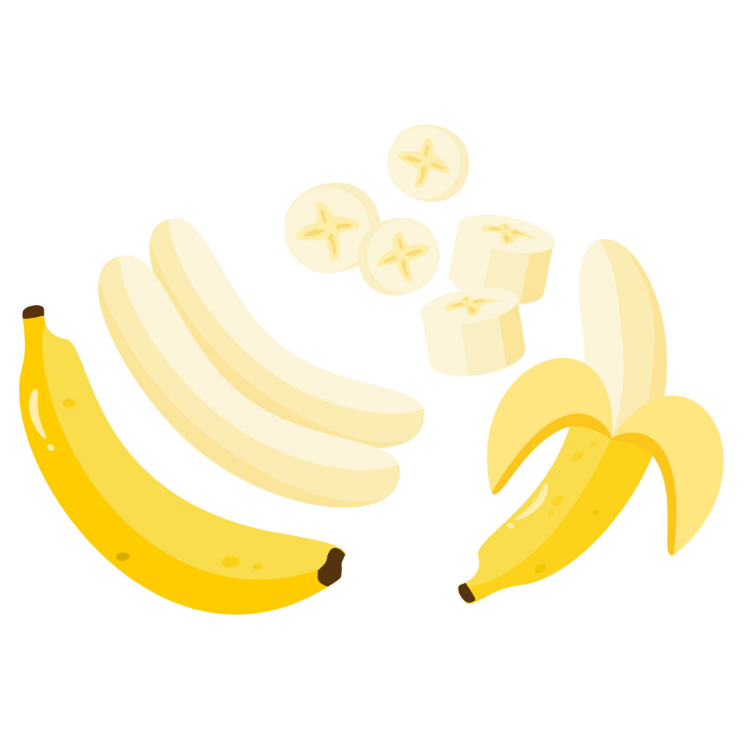 Fried Banana Illustration